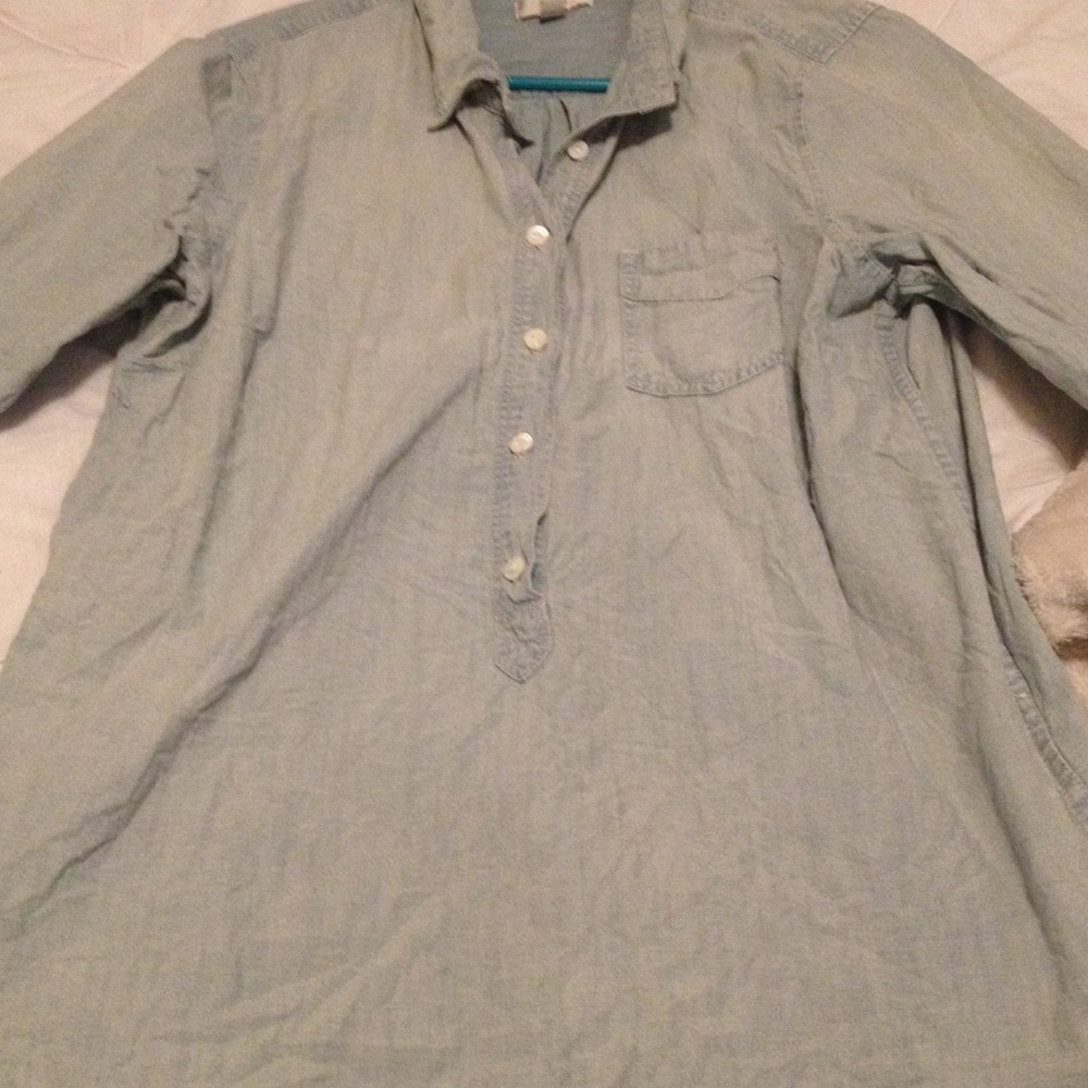 Perfect for Fall & Winter, J. Crew Chambray shirt!